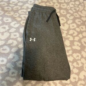 Under Armour Gray Track Pants with Drawstring Waist